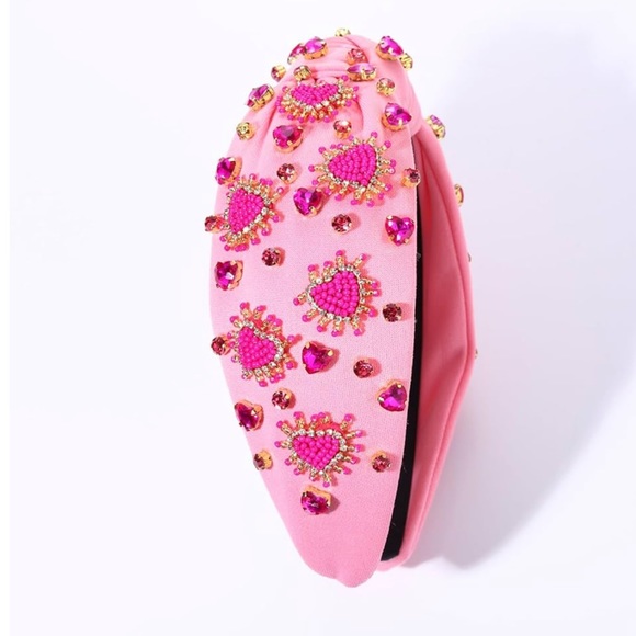 COPY - NWT Valentine’s Day Headband Love Heart Headband Jeweled Crystal Rhinest… main image 5